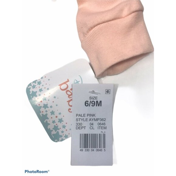 Disney Baby Girl's Hoodie Size 6-9 Month Minnie Mouse Pale Pink New With Tags - Picture 6 of 11